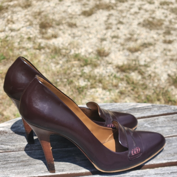 Hobbs London Leather Stiletto Heels Pumps Shoes 38 - Picture 5 of 6